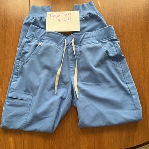 Figs brand Zamora style joggers ceil blue (size medium tall)